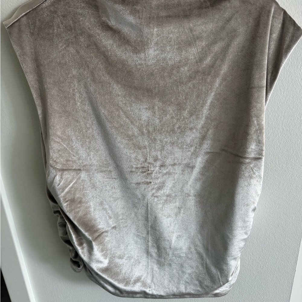 Abercrombie & Fitch Silver/Beige Top